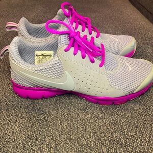 Nike Air Relentless Gray Pink 454445-060 Comfort Insoles Trainer Shoes 7.5